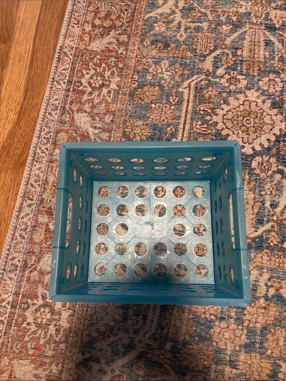 Stackable Blue Crate 8”x7”x5.5”